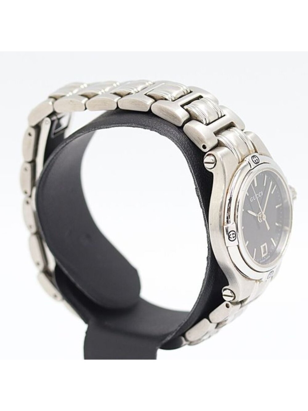 Gucci Quartz Date Black Dial Watch Kzk - Picture 2 of 4